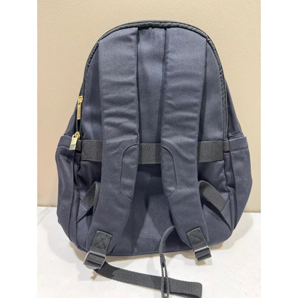 Open Story Black 21L Canvas Backpack for 15